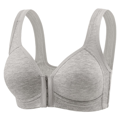 Wireless Front-Closure Push-Up Bra
