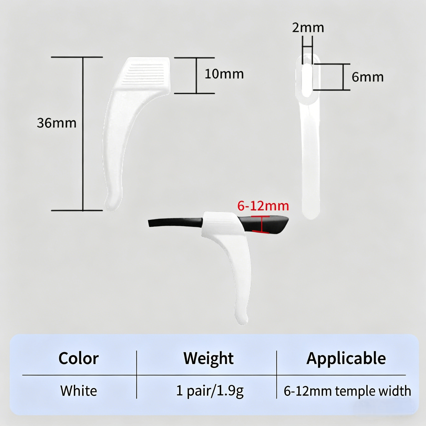 【5 Pairs】Eyeglass Holder Ear Grip