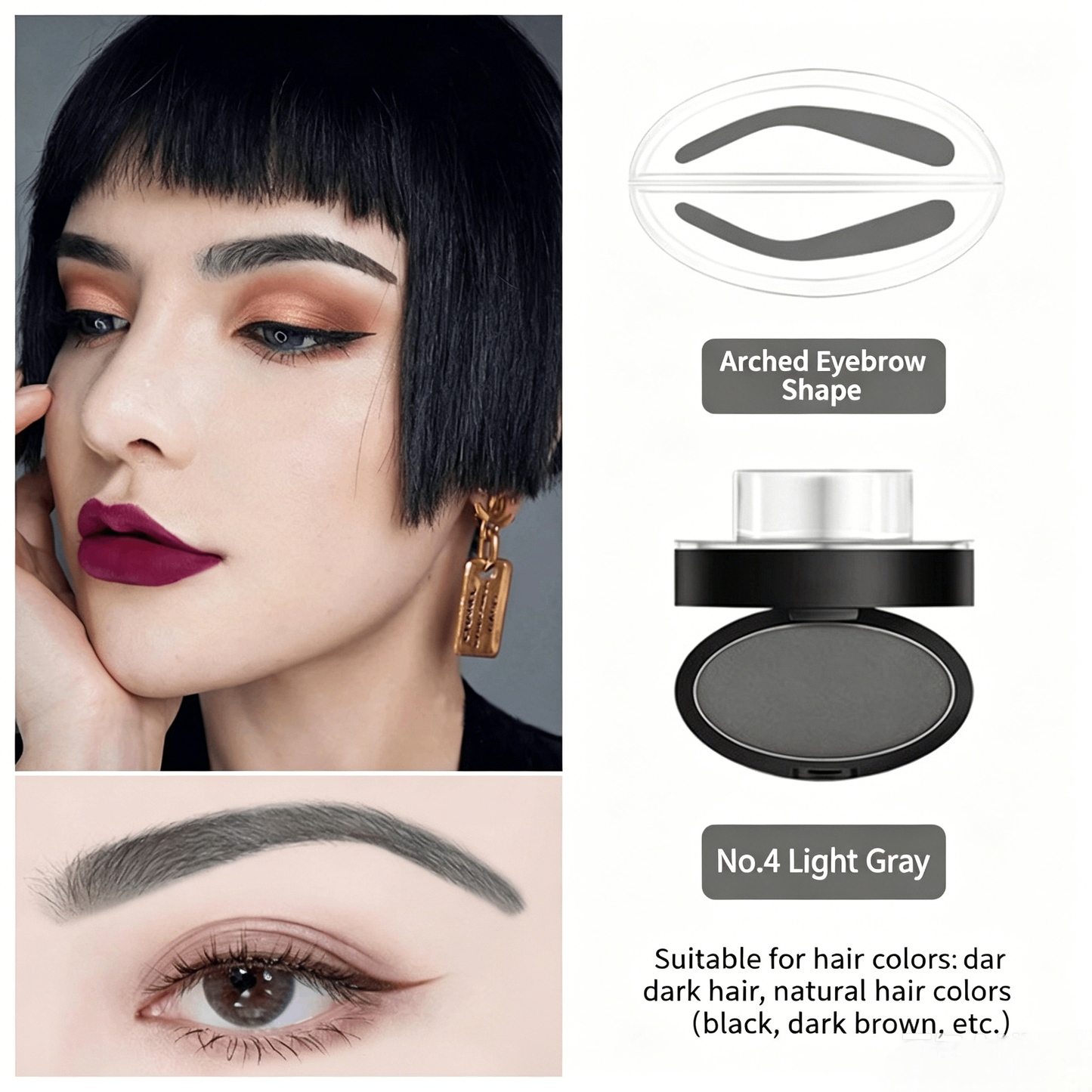 Eyebrow Stamp Set – One Press, Perfect Brows, Waterproof