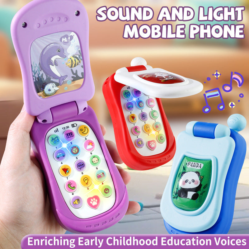 Fun Cartoon Music Flip Phone Toy