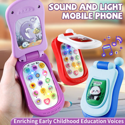 Fun Cartoon Music Flip Phone Toy