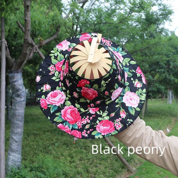 Fashionable bamboo fan hat