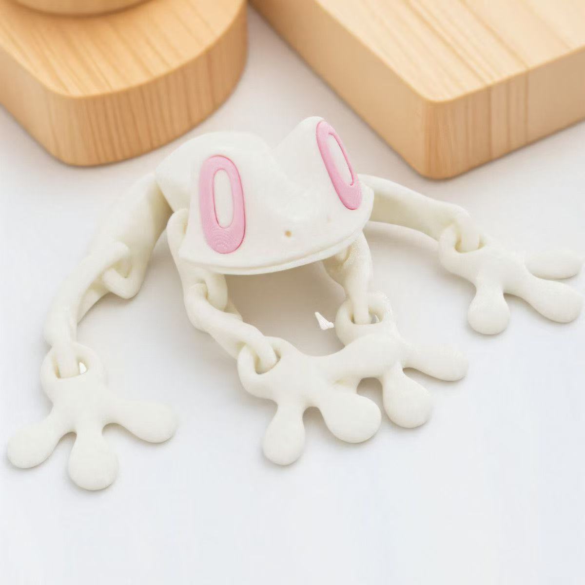 Trending 3D Magnetic Frog Figurine with Movable Joints, Fun Decorative Fridge Magnet