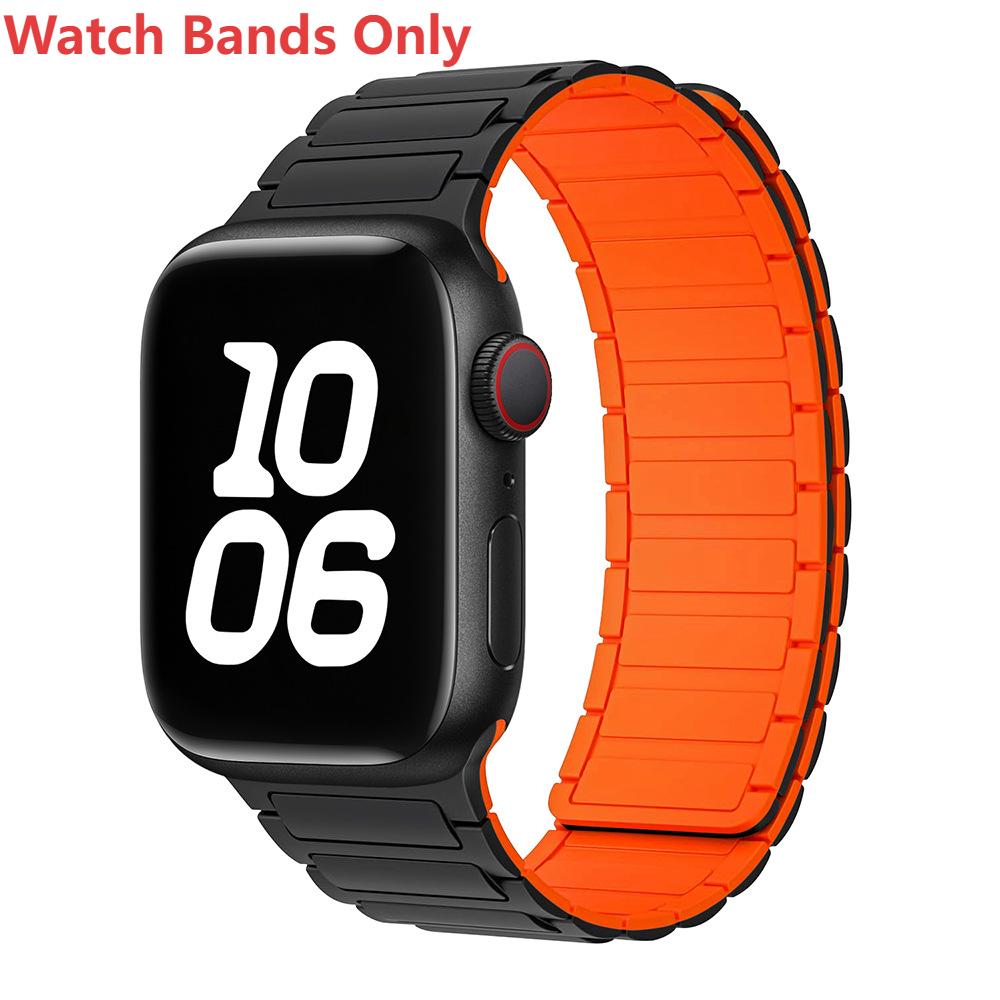 Silicone Magnetic Loop Watch Band For Apple Watch