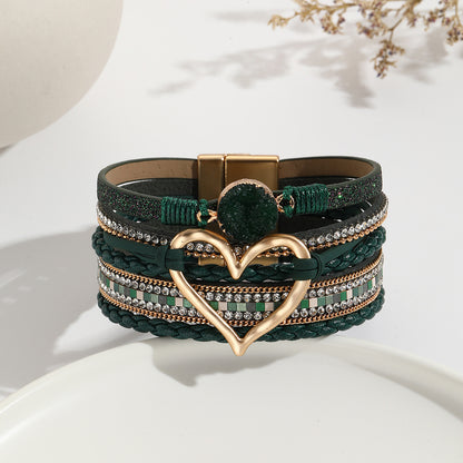 Bohemian Multi-layer Leather Bracelet Hand-woven Bracelet
