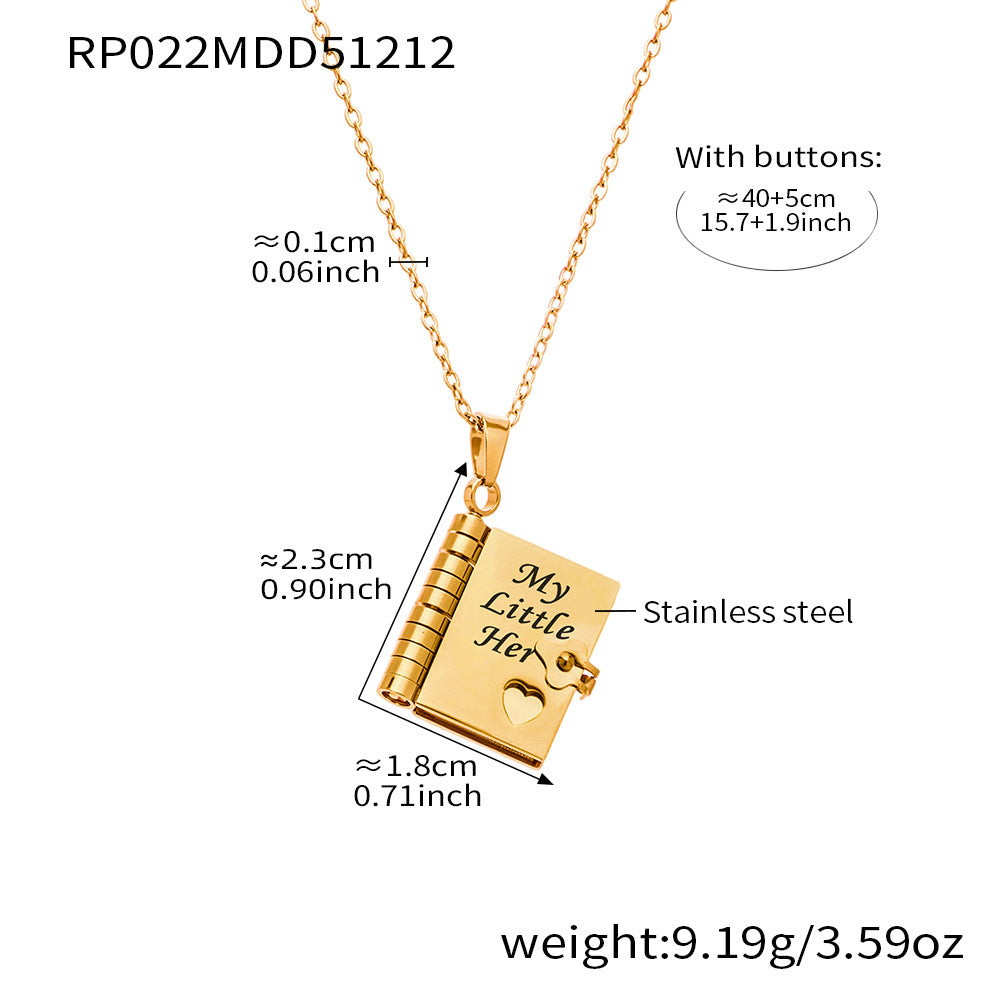 My Little Star Book Necklace