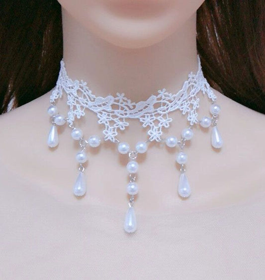 Lace necklace, neck ornament, choker