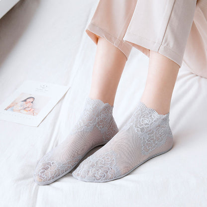 Ladies Fashion Lace Socks