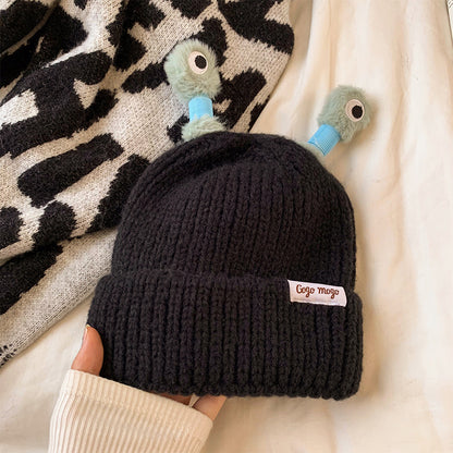 Cute Glowing Little Monster Knit Hat