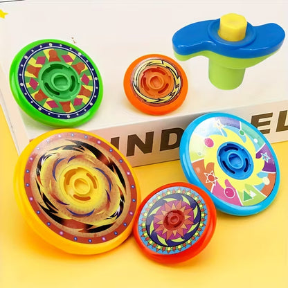 5-Piece Colorful Rotating Multi-Layer Spinning Top Toy