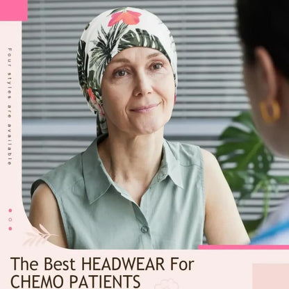🌸Women's Floral Pre-Tied Head Scarf Turban – Dual Tails Design, Can Be Worn as Wig, Soft & Elastic, Ready-to-Wear