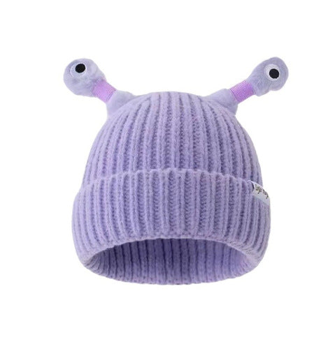 Cute Glowing Little Monster Knit Hat
