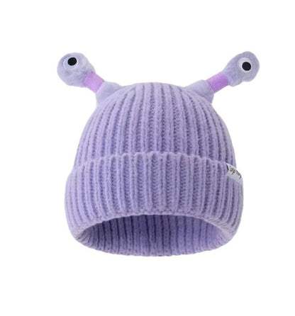 Cute Glowing Little Monster Knit Hat