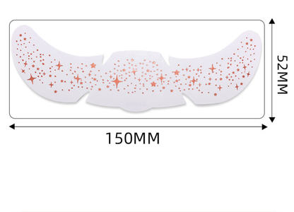 Gold foil freckle stickers, waterproof