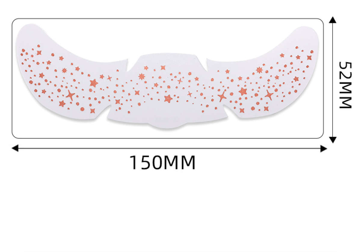 Gold foil freckle stickers, waterproof