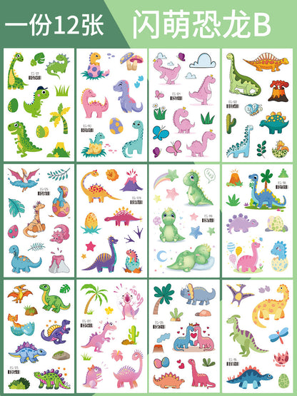 Cartoon Glitter Tattoo Stickers