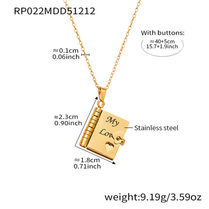 My Little Star Book Necklace
