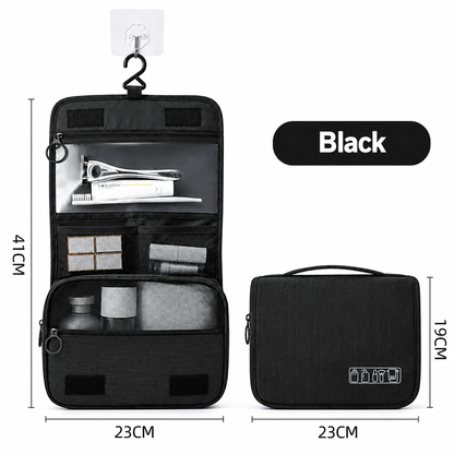 Handheld Large Capacity Wet & Dry Travel Toiletry Bag – Hanging Design