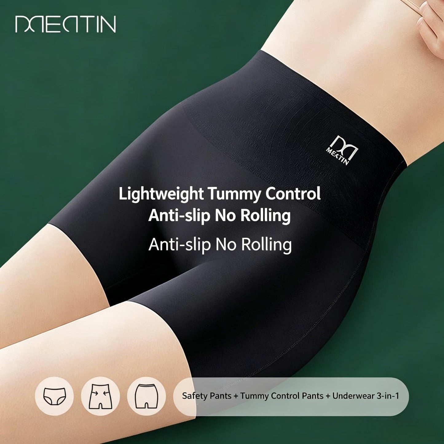 Ice Silk High Waist Shaper Shorts｜Cool, Breathable & Tummy Control