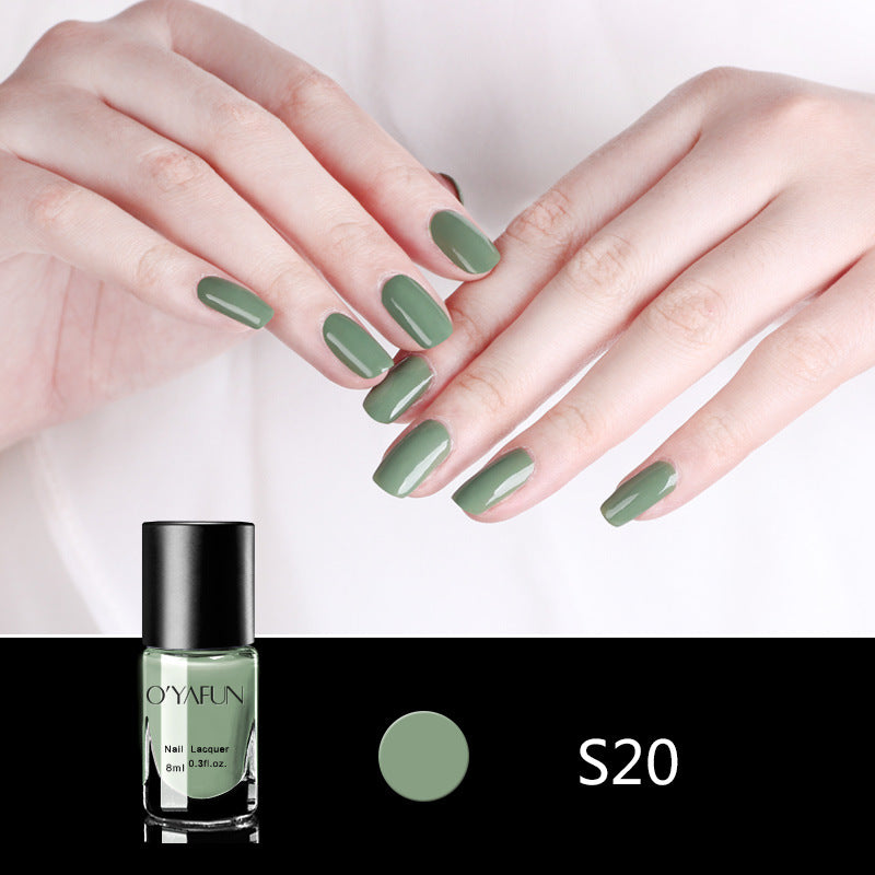 Quick-drying, no-bake, long-lasting, peelable nail polish for manicure