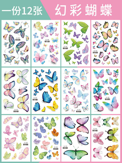 Cartoon Glitter Tattoo Stickers