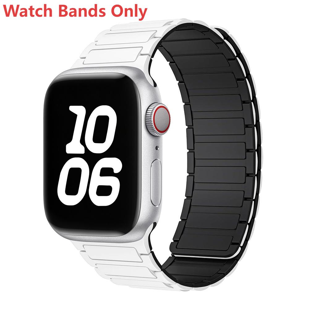 Silicone Magnetic Loop Watch Band For Apple Watch
