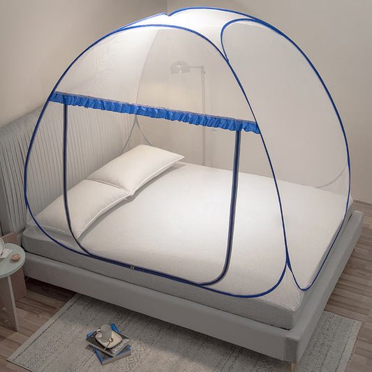 Foldable Dome Mosquito Net – Easy Setup Pop-Up Bed Canopy, Breathable Fine Mesh Insect Protection