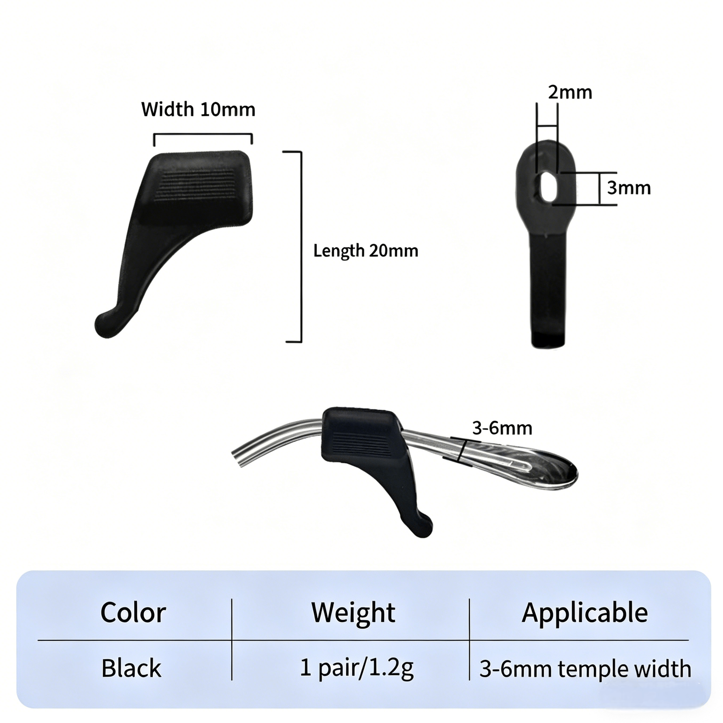 【5 Pairs】Eyeglass Holder Ear Grip