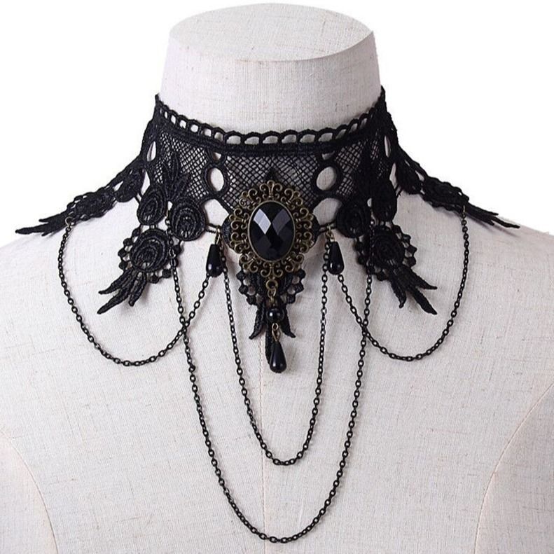 Lace necklace, neck ornament, choker