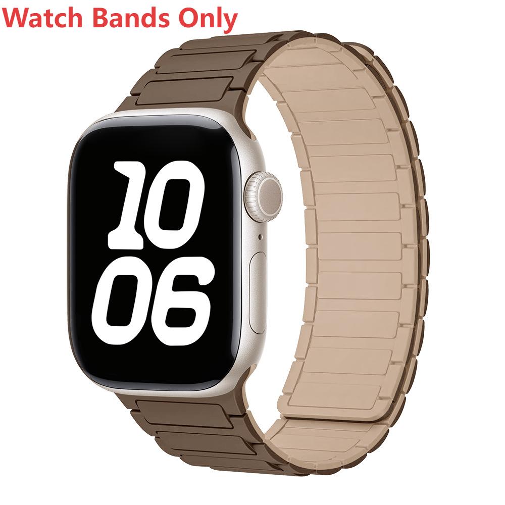 Silicone Magnetic Loop Watch Band For Apple Watch
