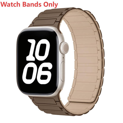 Silicone Magnetic Loop Watch Band For Apple Watch