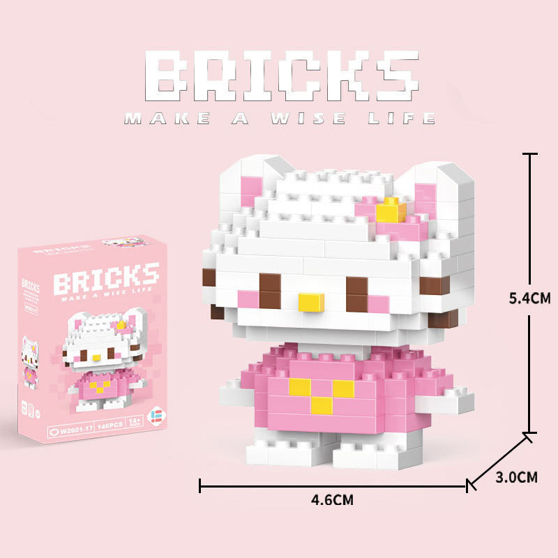 Cartoon Figurine Building Blocks
