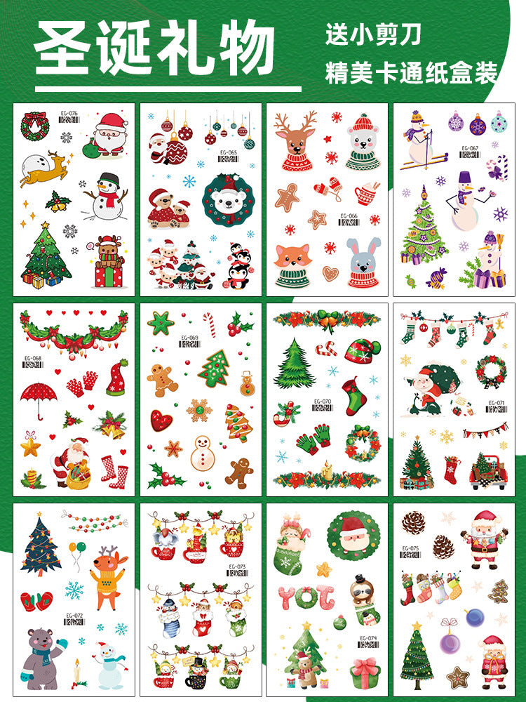 Cartoon Glitter Tattoo Stickers