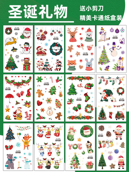 Cartoon Glitter Tattoo Stickers