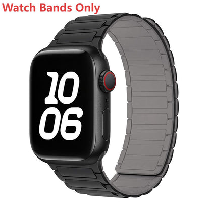 Silicone Magnetic Loop Watch Band For Apple Watch