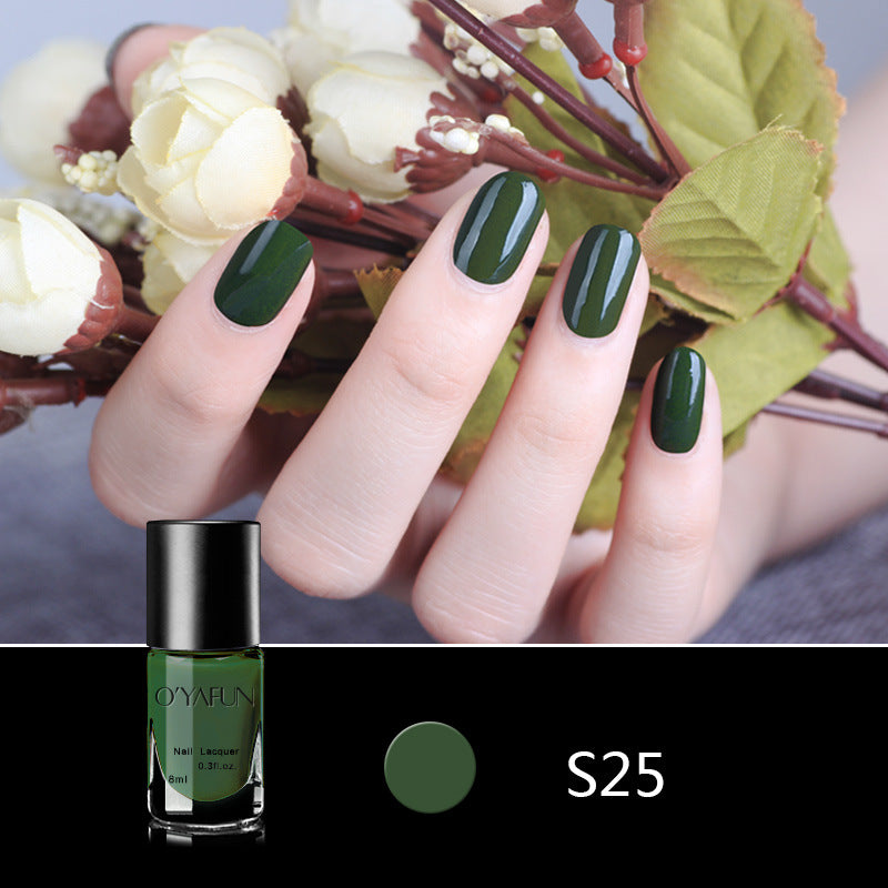 Quick-drying, no-bake, long-lasting, peelable nail polish for manicure