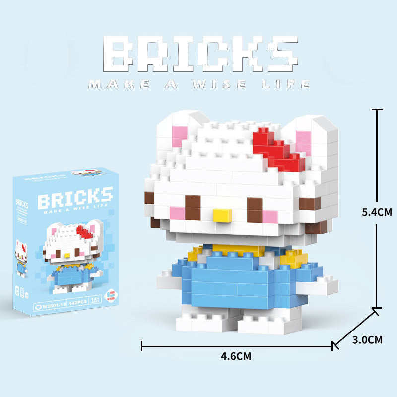 Cartoon Figurine Building Blocks