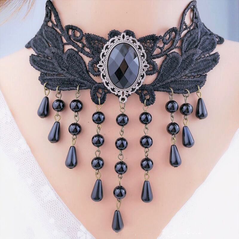 Lace necklace, neck ornament, choker