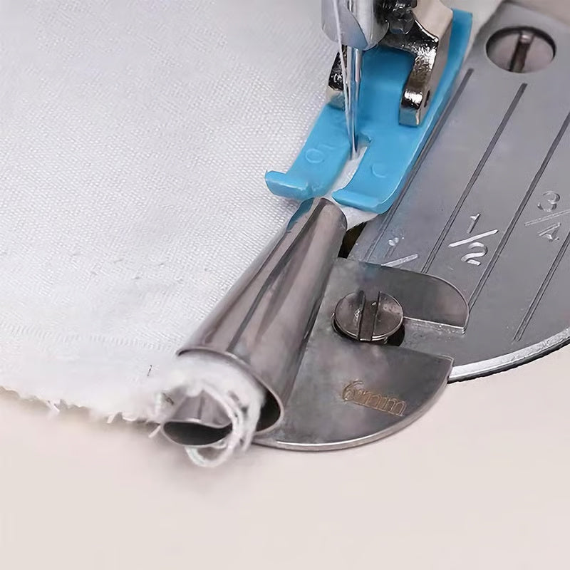 Sewing Rolled Hemmer Foot – Effortless Rolled Hems in One Step, Perfect for Light to Medium Fabrics