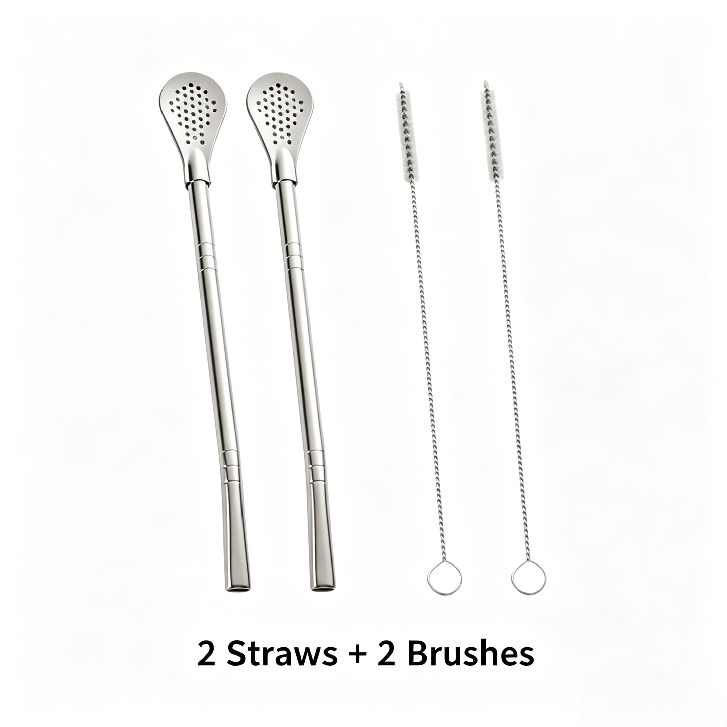 🥄304 Stainless Steel Straw Spoon – 2-in-1 Spoon & Straw for Coffee, Juice & Milk Tea