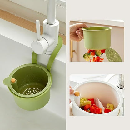 Hanging Sink Drain Basket with Bottom Release
