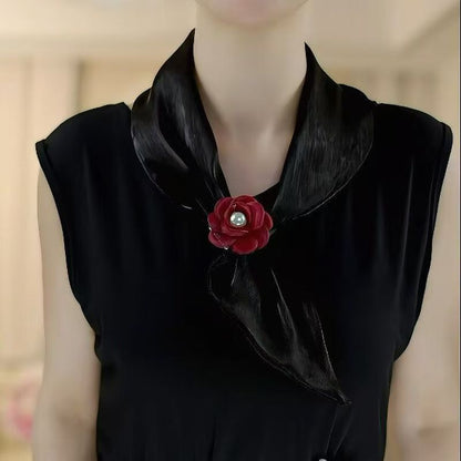 🌸 Elegant Floral Decorative Neck Scarf – Stylish Accessory for Saree, Kurti & Dresses