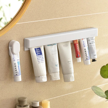 Toothpaste Clip – No-Drill Wall Mount with Squeezer