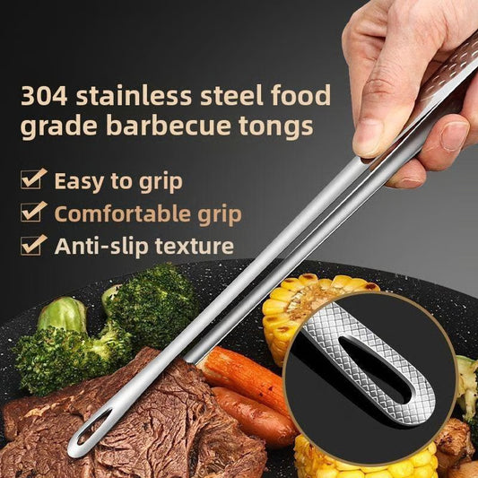 Kitchen food tongs, non-slip barbecue tongs