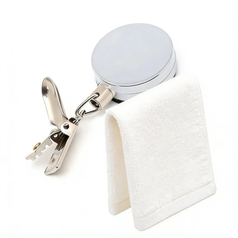 Retractable Clip – No-Drill, for Clothes & Towels