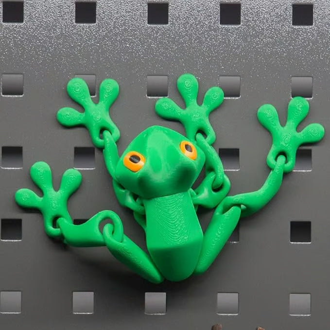 Trending 3D Magnetic Frog Figurine with Movable Joints, Fun Decorative Fridge Magnet