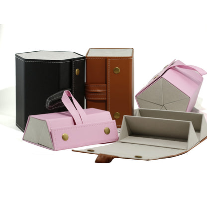 👓 Multiple Glasses Leather Storage Case – Holds Multiple Pairs, Scratch & Crush Proof