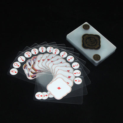 Creative transparent plastic poker cards, waterproof PVC poker cards