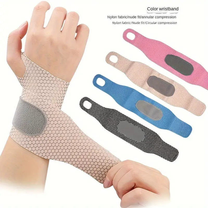 Ultra Thin Adjustable Wrist Brace - Breathable Lightweight Sport & Office Use