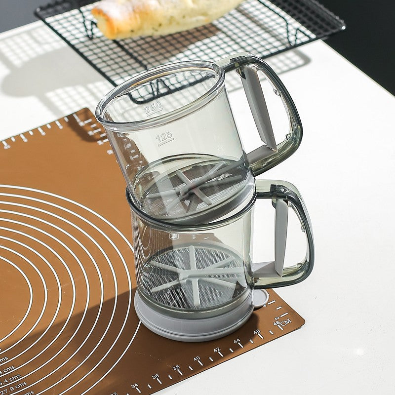 Semi-Automatic Sifter – Press to Sift, Easy for Flour & Spices